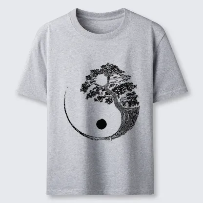 Tokyo-Tiger Yin-Yang Tai Chi Tree Classic T-Shirt