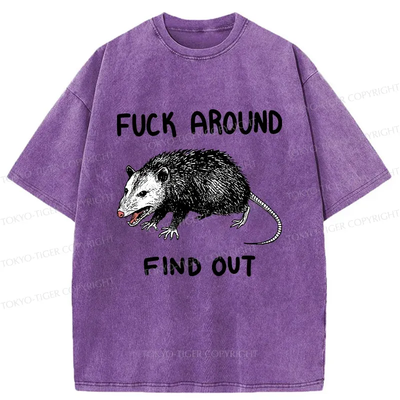 Tokyo-Tiger Vicious Possum Washed T-Shirt