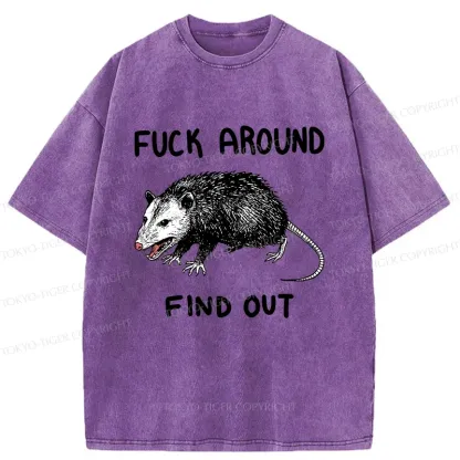 Tokyo-Tiger Vicious Possum Washed T-Shirt