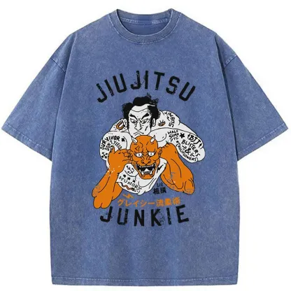 Tokyo-Tiger Japanese Traditional Sumo Washed T-Shirt
