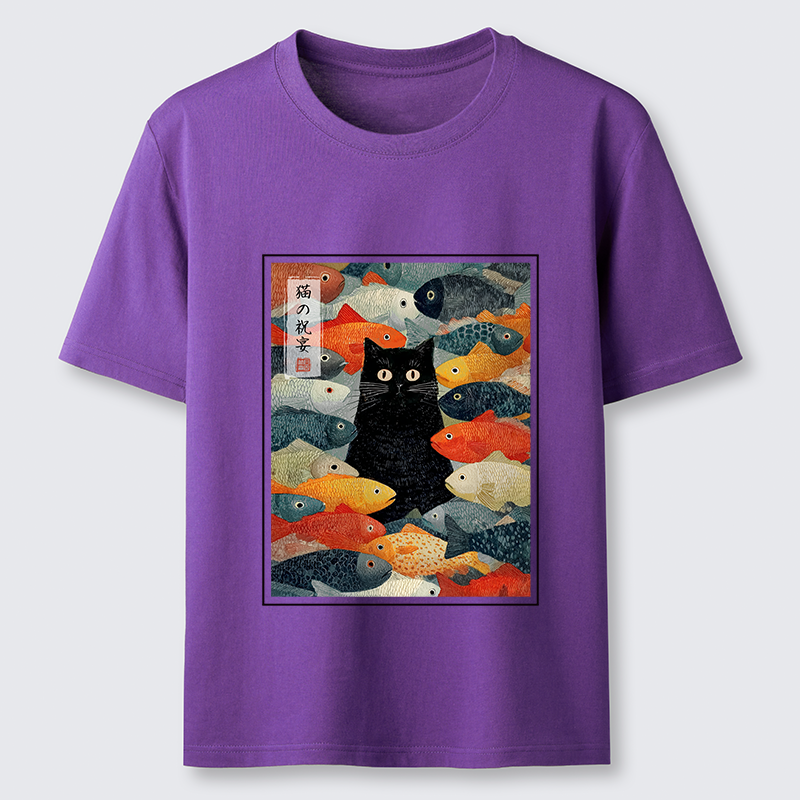 Tokyo-Tiger The Cat's Feast of Fish Classic T-Shirt