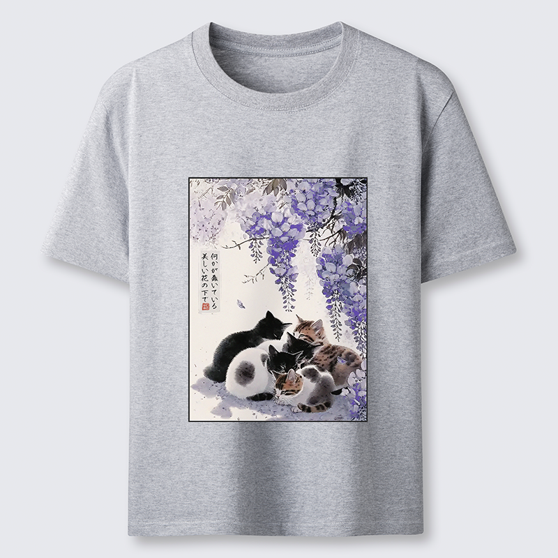 Tokyo-Tiger Cats plotting under the wisteria Classic T-Shirt