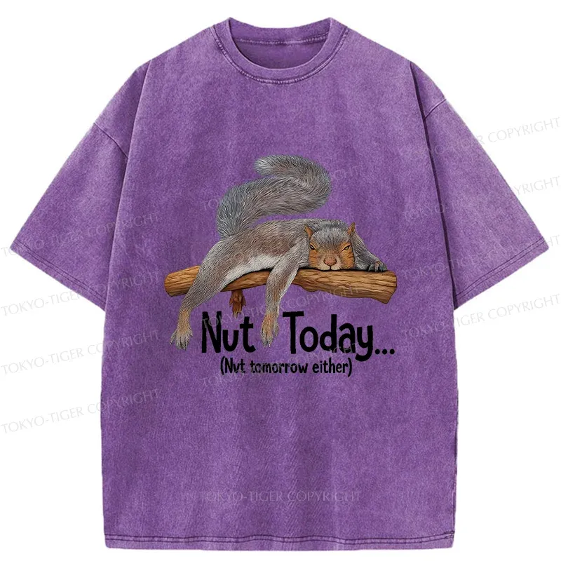 Tokyo-Tiger Lazy Squirrel Washed T-Shirt