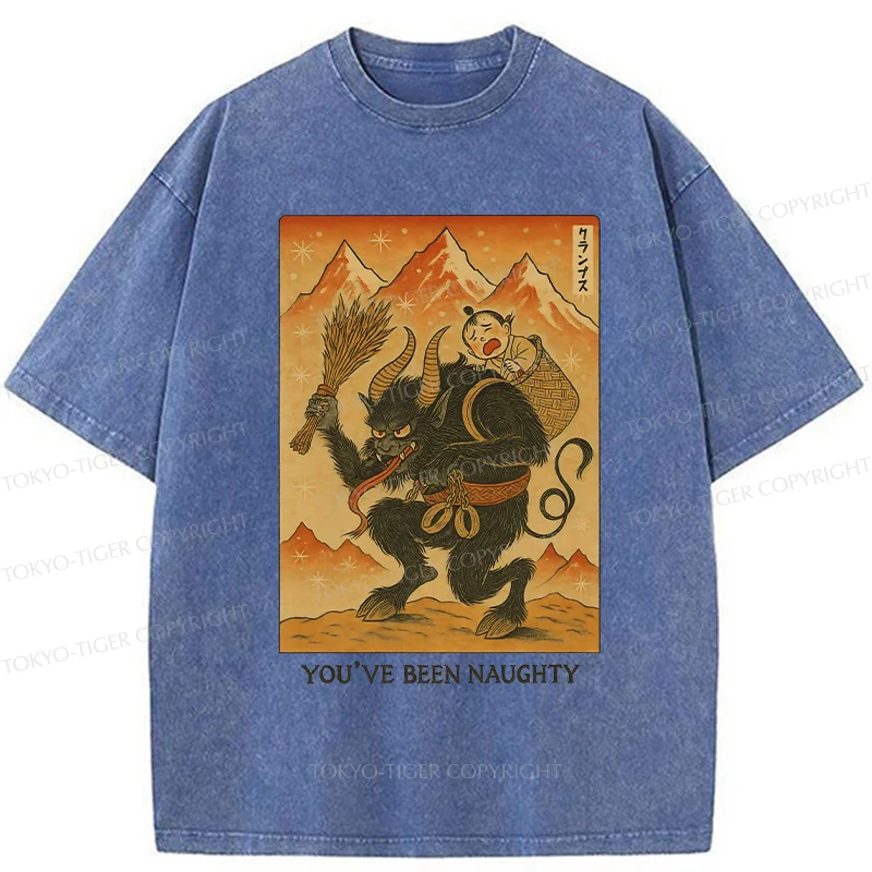 Tokyo-Tiger Krampus Japanese Washed T-Shirt