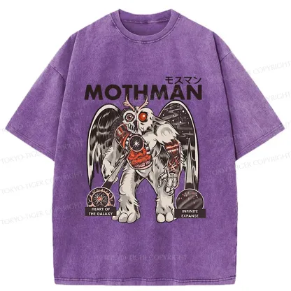 Tokyo-Tiger Mothman Anatomy Diagram Washed T-Shirt