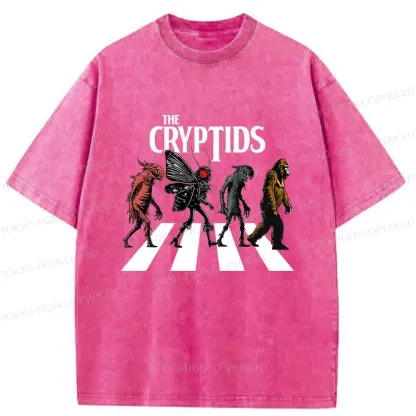 Tokyo-Tiger Monsters Crossing The Road Washed T-Shirt