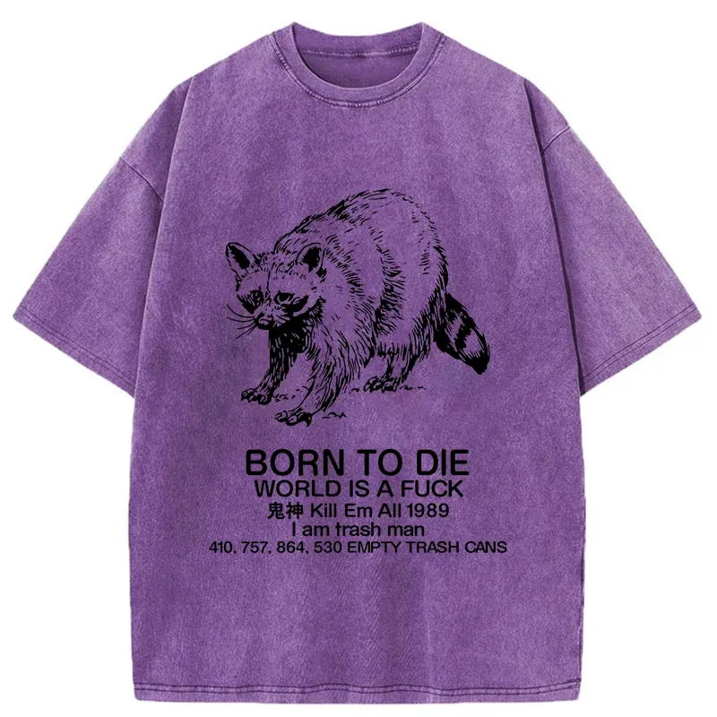 Tokyo-Tiger Born To Die World Is A Fuck Washed T-Shirt
