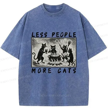 Tokyo-Tiger Cat Sacrifice Ceremony Washed T-Shirt