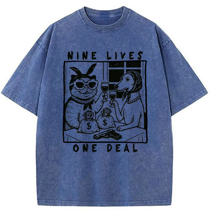 Tokyo-Tiger Partners In Paw-crime Washed T-Shirt