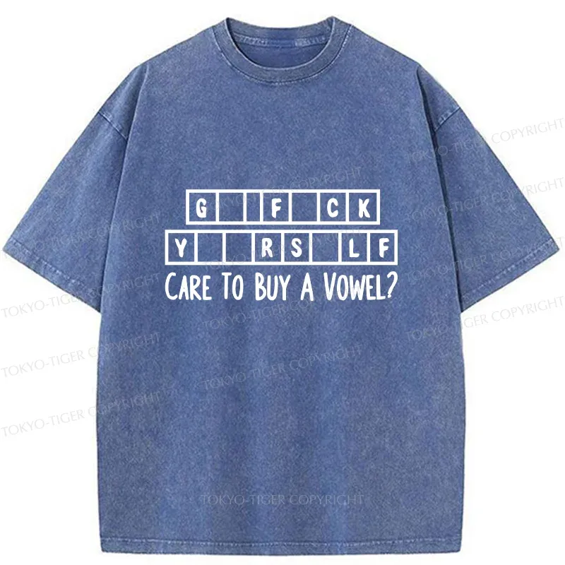 Tokyo-Tiger Crossword Puzzles Washed T-Shirt Sale