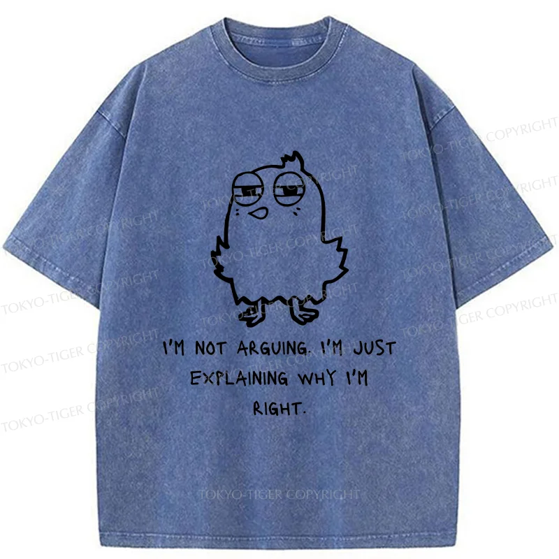 Tokyo-Tiger I Am Absolutely Right Washed T-Shirt