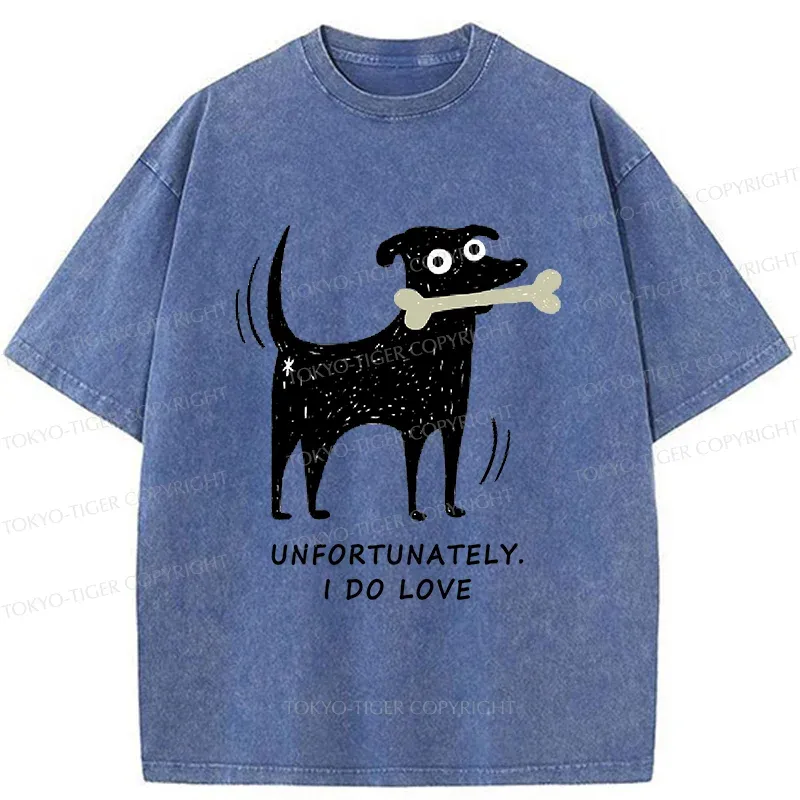 Tokyo-Tiger Cute Puppy Funny Washed T-Shirt