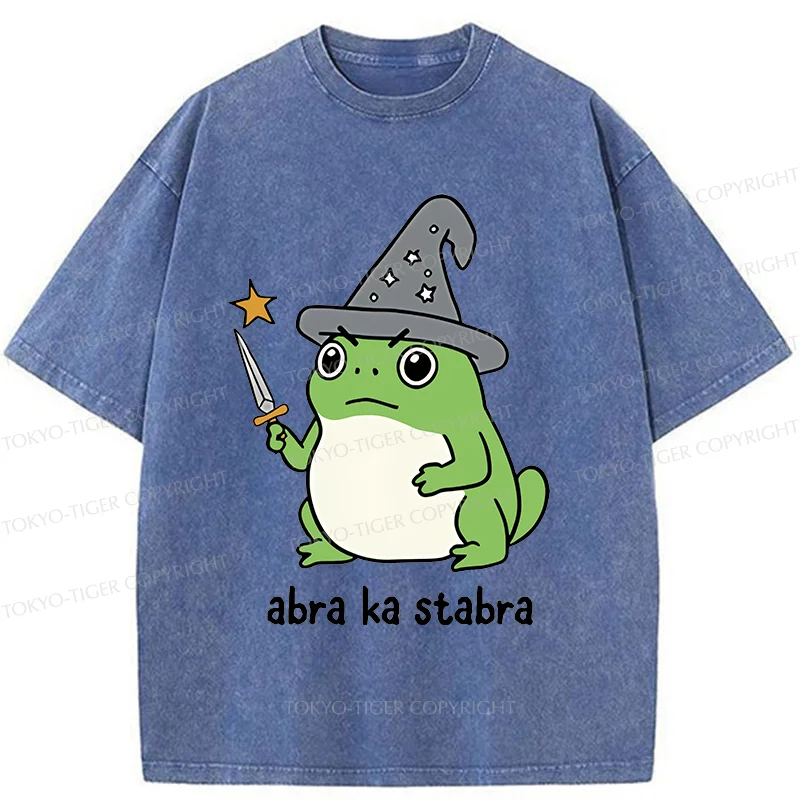 Tokyo-Tiger Frog Magician Washed T-Shirt
