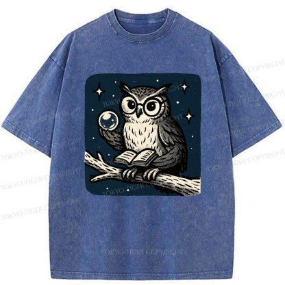 Tokyo-Tiger INFJ Owl Washed T-Shirt