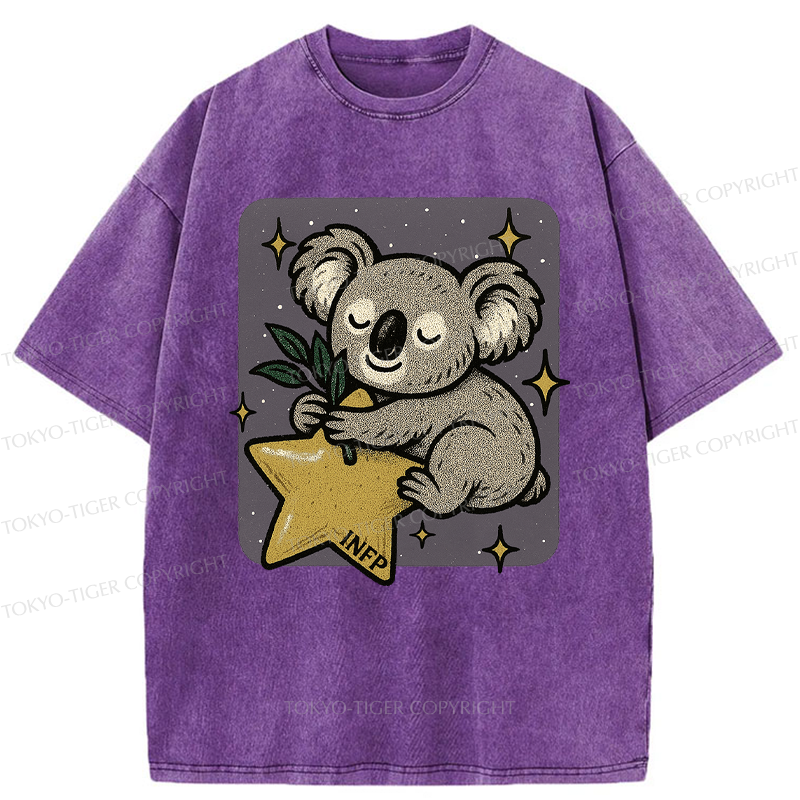 Tokyo-Tiger INFP Koala Washed T-Shirt