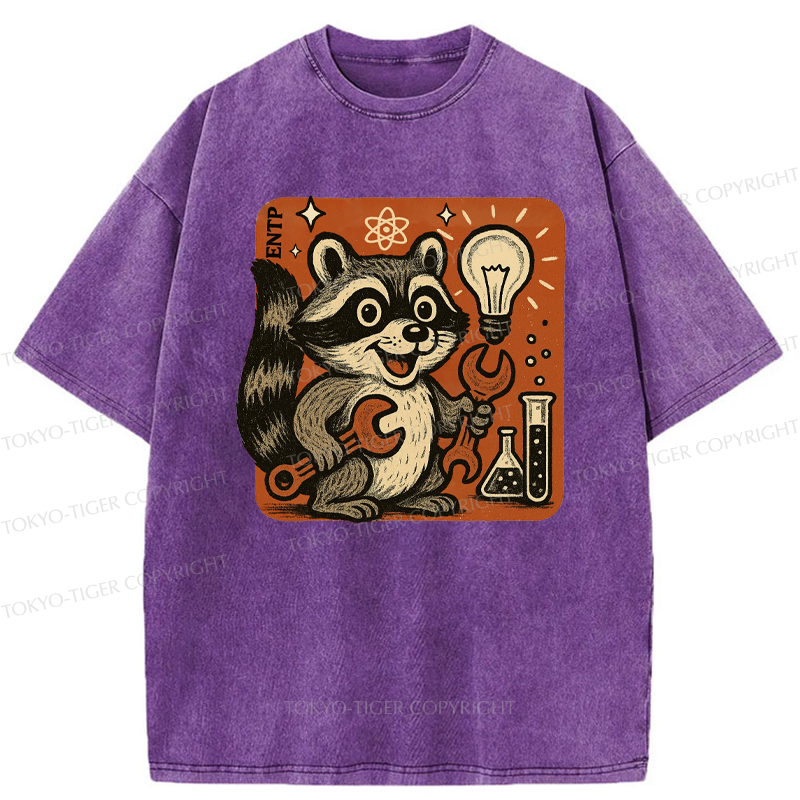 Tokyo-Tiger ENTP Raccoon Washed T-Shirt