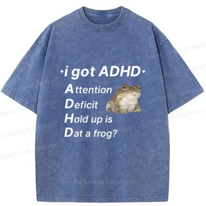 Tokyo-Tiger ADHD Frog Washed T-Shirt