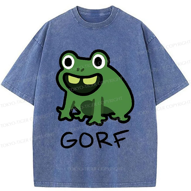 Tokyo-Tiger GORF Funny Washed T-Shirt