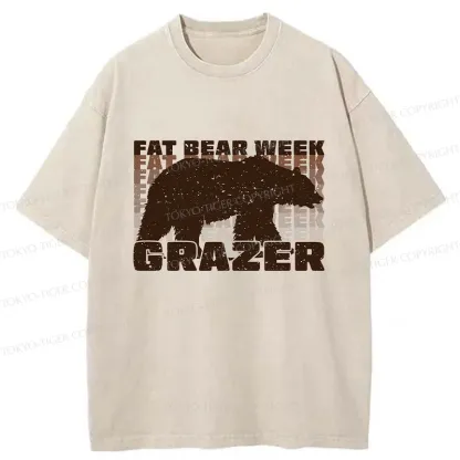 Tokyo-Tiger Grazer Animal Funny Washed T-Shirt