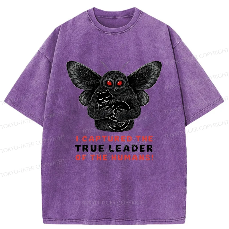 Tokyo-Tiger Mothman Catches Cat Washed T-Shirt