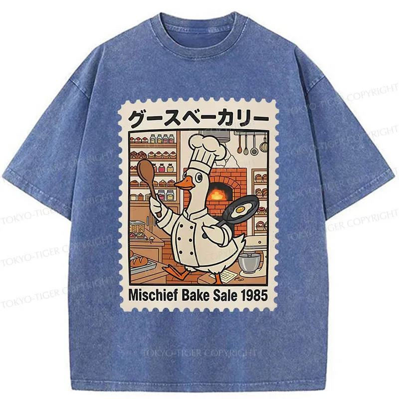 Tokyo-Tiger Stupid Goose Chef Washed T-Shirt