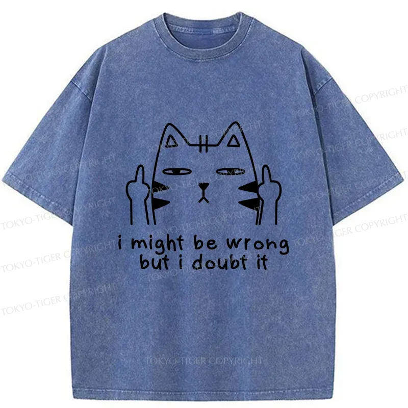 Tokyo-Tiger Cat Taunts You Washed T-Shirt