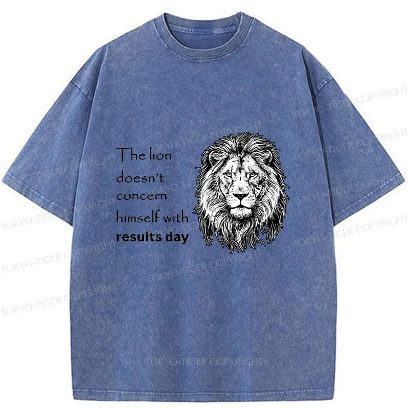 Tokyo-Tiger Fearless Lion Washed T-Shirt