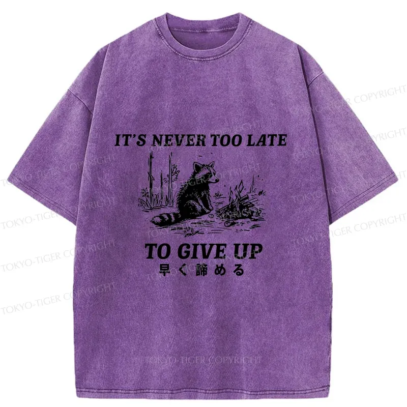 Tokyo-Tiger Give Up Early Washed T-Shirt