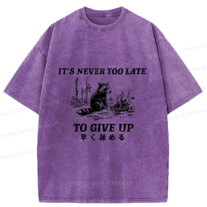 Tokyo-Tiger Give Up Early Washed T-Shirt