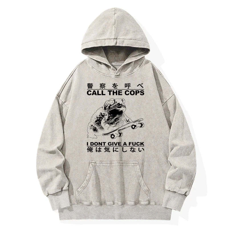 Tokyo-Tiger I Don't Care Washed Hoodie