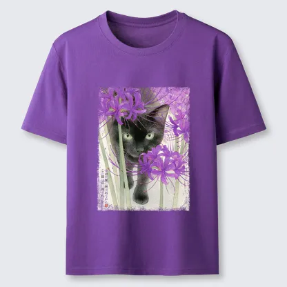 Tokyo-Tiger A Cat Among The Flowers Classic T-Shirt