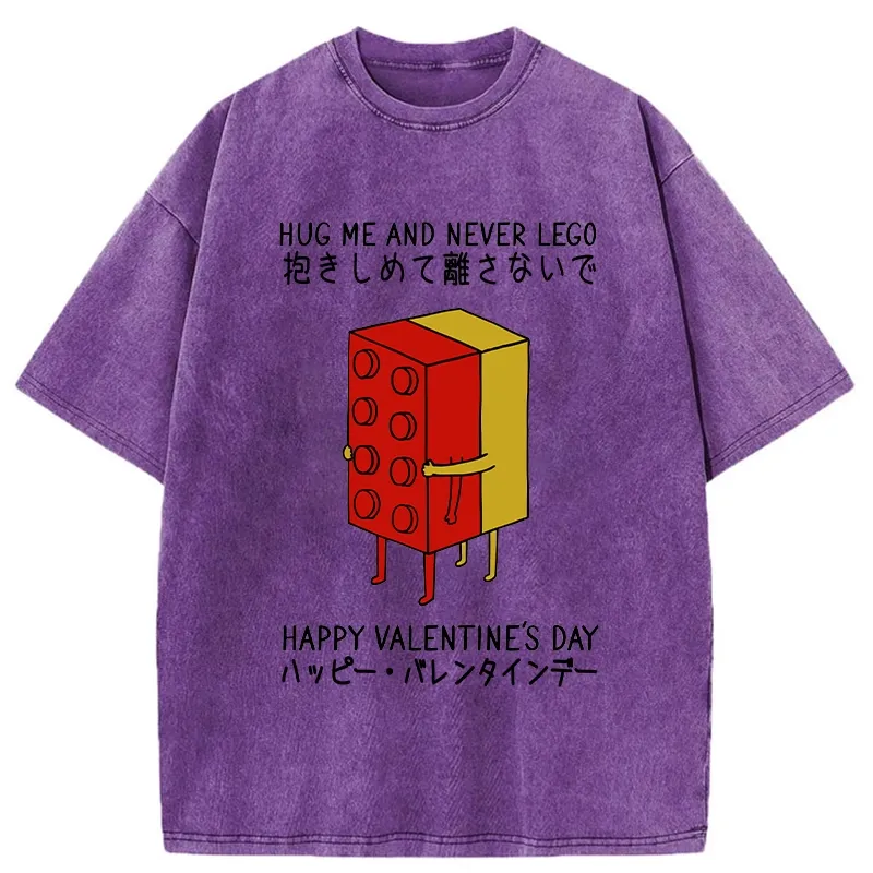 Tokyo-Tiger Hug Me And Don't Let Go Washed T-Shirt
