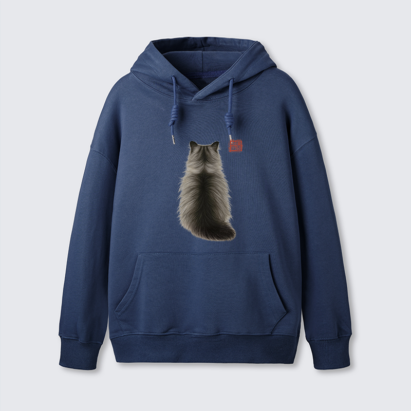 Tokyo-Tiger Cat's Back Ink Painting Classic Hoodie