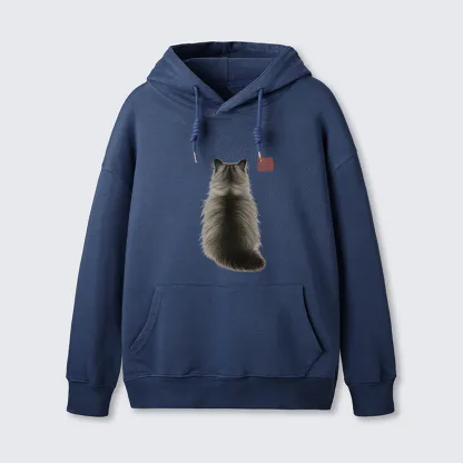 Tokyo-Tiger Cat's Back Ink Painting Classic Hoodie