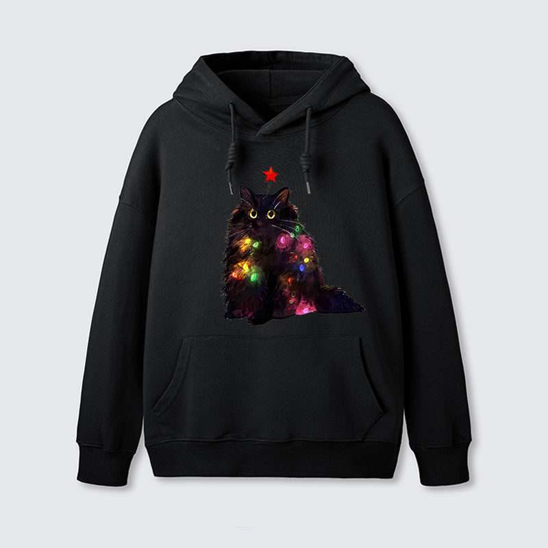 Tokyo-Tiger Christmas Lights Cat Classic Hoodie