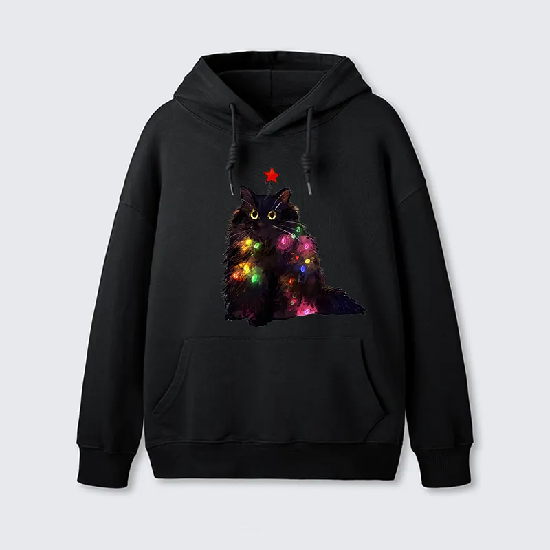 Tokyo-Tiger Christmas Lights Cat Classic Hoodie