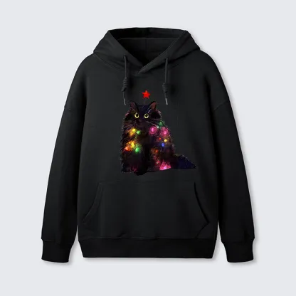 Tokyo-Tiger Christmas Lights Cat Classic Hoodie