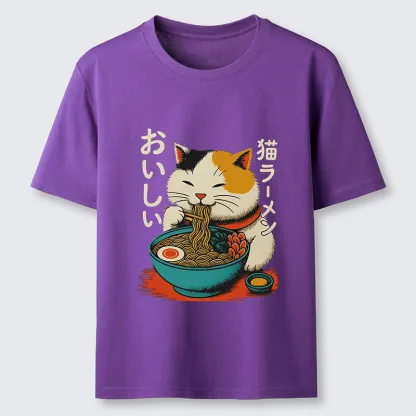 Tokyo-Tiger Cute Eat Eating Japanese Ramen Classic T-Shirt