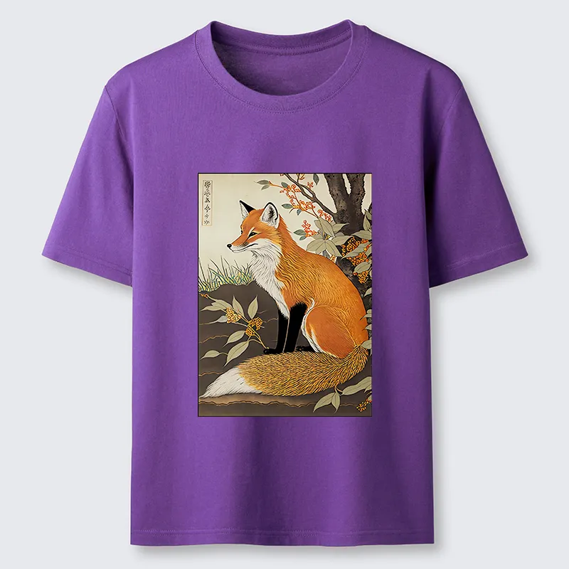 Tokyo-Tiger Ukiyo-e Fox Classic T-Shirt