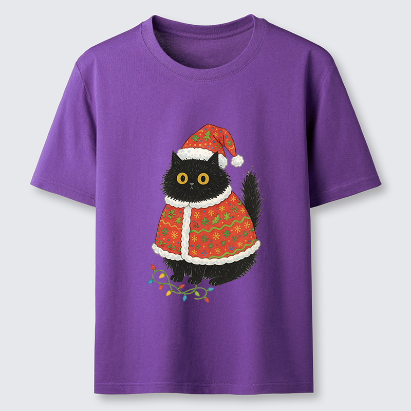 Tokyo-Tiger Cat Wearing Santa Hat Classic T-Shirt