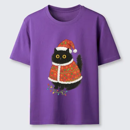 Tokyo-Tiger Cat Wearing Santa Hat Classic T-Shirt