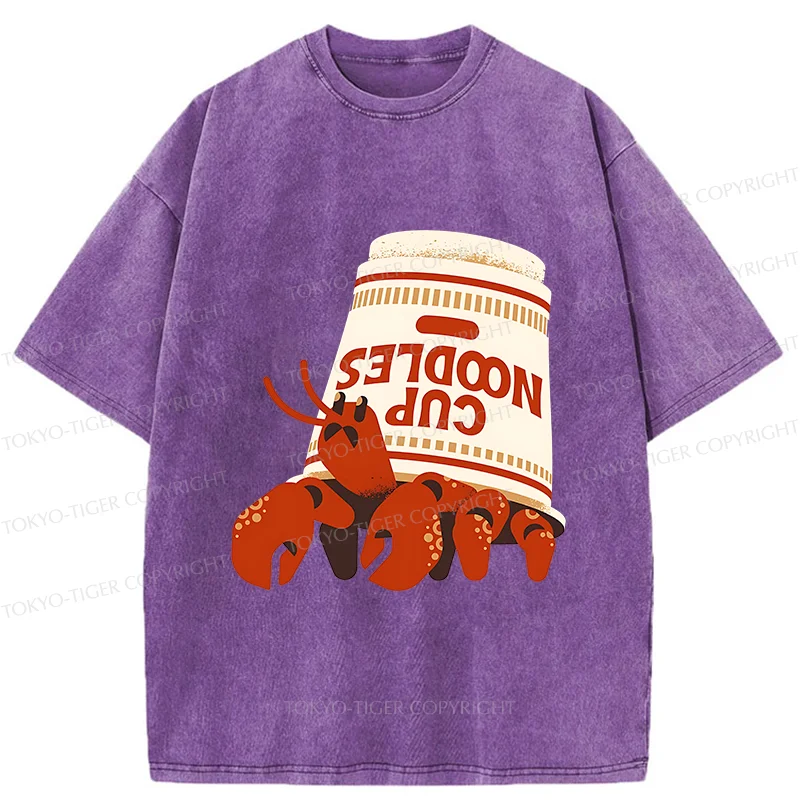 Tokyo-Tiger Ramen Hermit Crab Washed T-Shirt