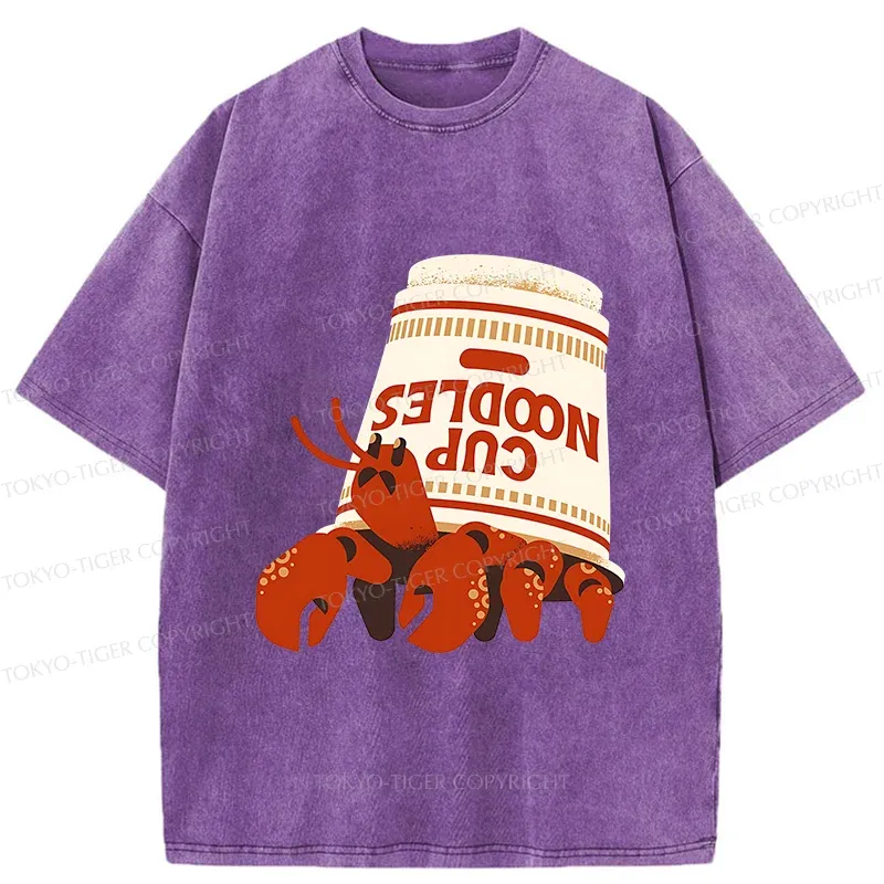 Tokyo-Tiger Ramen Hermit Crab Washed T-Shirt