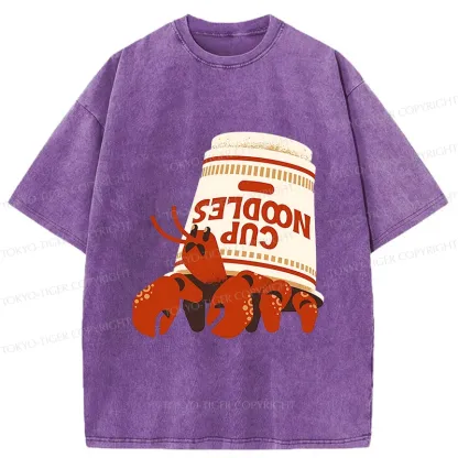 Tokyo-Tiger Ramen Hermit Crab Washed T-Shirt