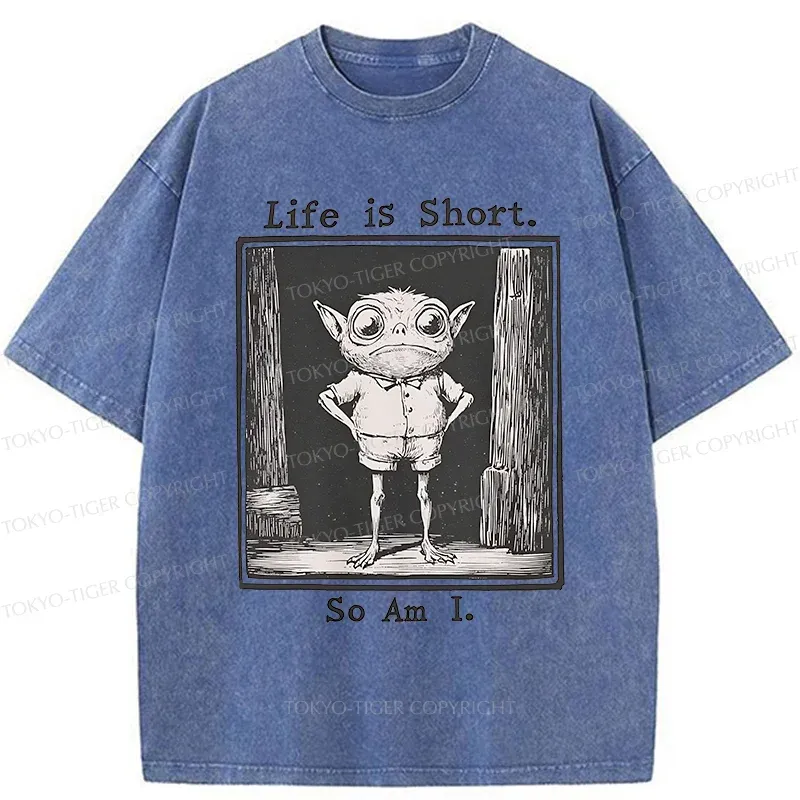 Tokyo-Tiger Short Life Of A Goblin Washed T-Shirt