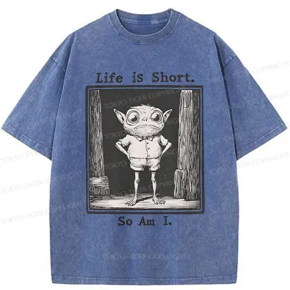 Tokyo-Tiger Short Life Of A Goblin Washed T-Shirt