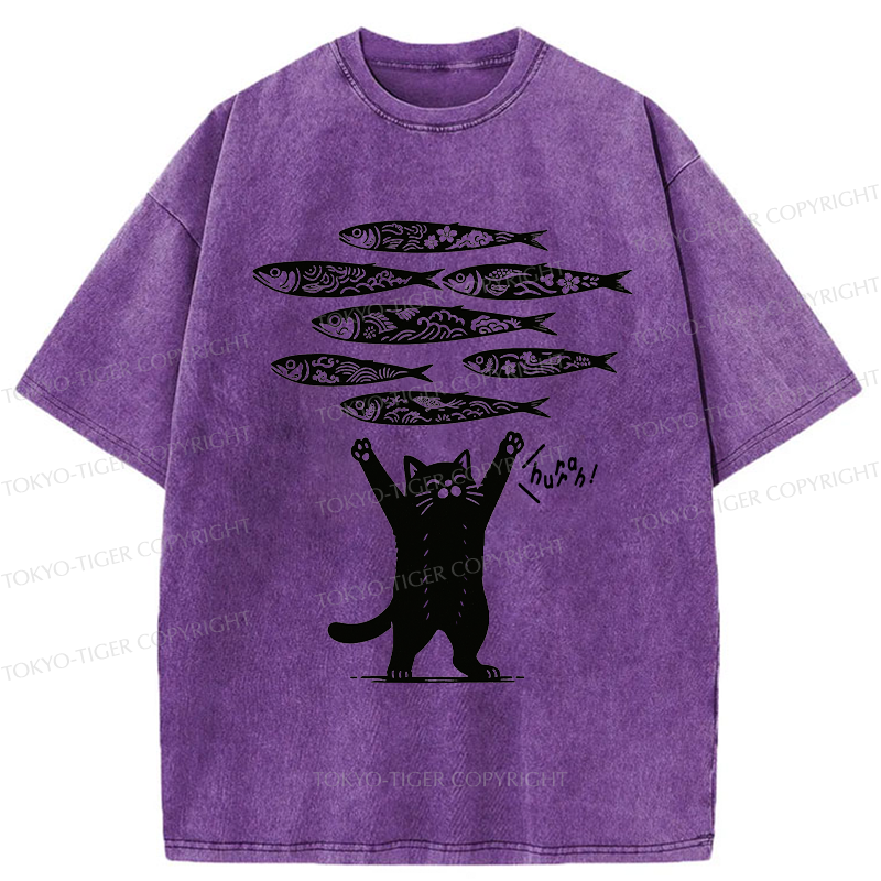 Tokyo-Tiger The Lucky Cat Washed T-Shirt