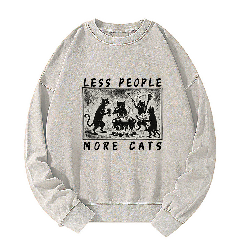 Tokyo-Tiger Cat Sacrifice Ceremony Washed Sweatshirt