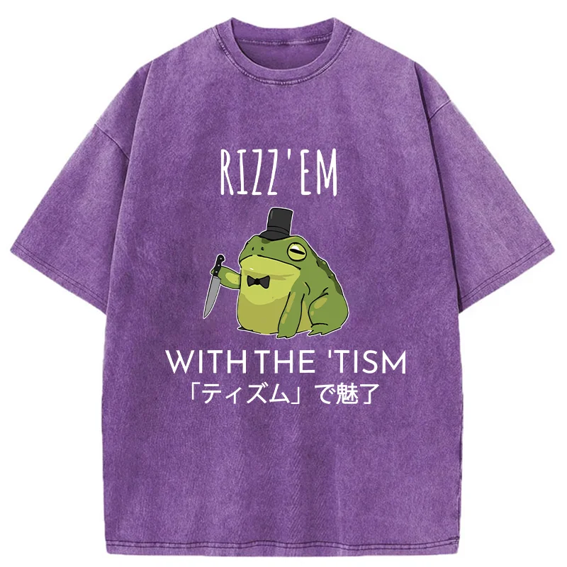 Tokyo-Tiger Gentleman Frog Killer Washed T-Shirt