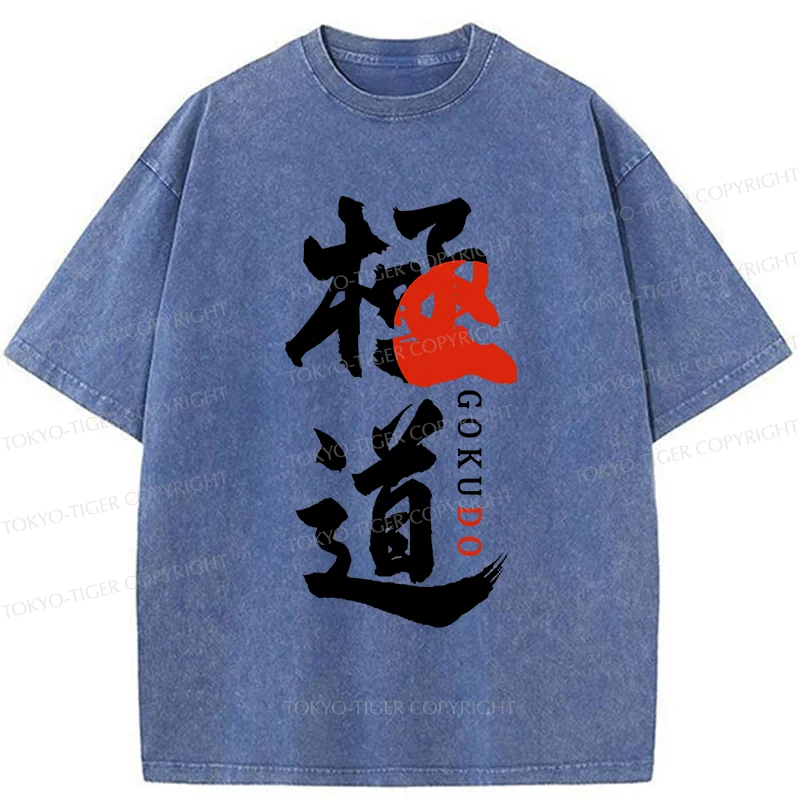 Tokyo-Tiger GOKUDO Kanji Washed T-Shirt